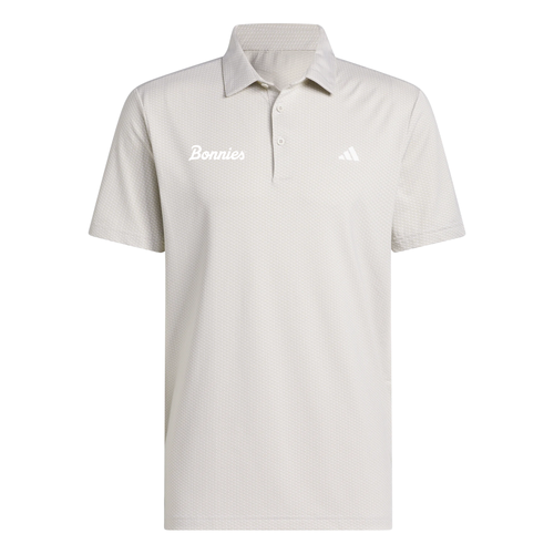 St. Bonaventure Adidas Performance Textured Polo-Light Grey