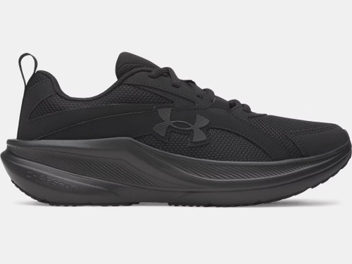 UA Men's Charged Assert 11 Wide Running Shoe (4E)-Black/Black