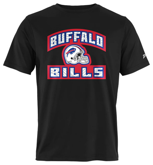 Zubaz Buffalo Bills Men's Helmet Outline S/S-Black