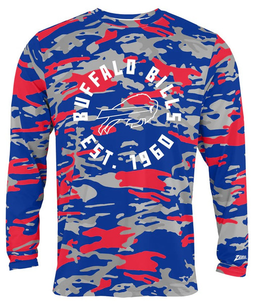 Zubaz Buffalo Bills Men's Camo Alternate W/ Circle-Blue/Red Camo