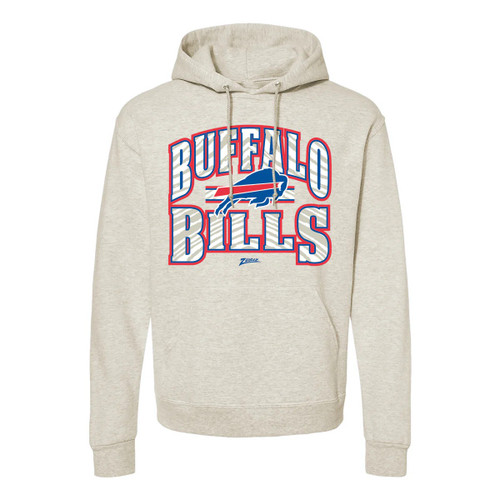 Zubaz Buffalo Bills Unisex Z2T Kickoff Hoodie-Oatmeal Heather