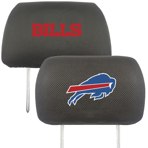 Buffalo Bills 2pc Headrest Cover Set-Black/Royal/Red