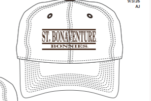St. Bonaventure Bonnies Washed Twill Cap-White/Brown