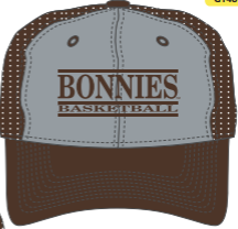 St. Bonaventure Basketball Relaxed Unstructured Cap-Brown/Grey