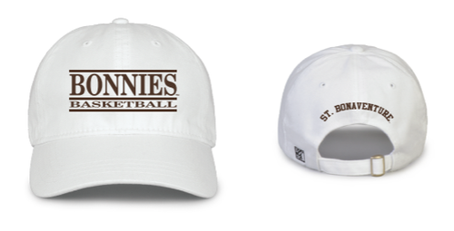 St. Bonaventure Basketball Classic Relaxed Cap-White/Brown