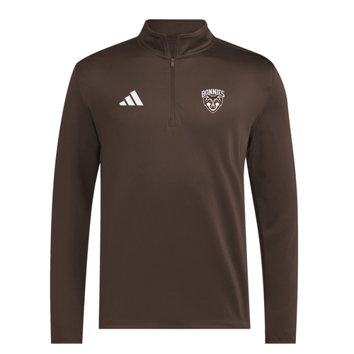St. Bonaventure Adidas ULT365 Woven 1/4 Zip Pullover-Brown/White