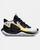 UA Grade School Jet '23 Basketball Shoe-White/Black/Gold