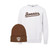 St. Bonaventure Fundamental Crewneck & Knit Beanie Combo-Marble Ash Heather/Coyote Brown