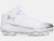 UA Spotlight Mid Football Cleats-White/Silver