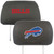 Buffalo Bills 2pc Headrest Cover Set-Black/Royal/Red