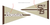 St. Bonaventure Sublimated Pennant-Brown/Light Tan