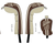 St. Bonaventure Golf Driver Headcover-Brown/Light Tan