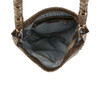 Stone color tone 2 in 1 ostrich hobo handbag and wallet set