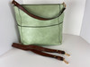 Sage Hobo Handbag, Braided adjustable Strap with large pockets.