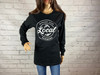 Support local farmers black long sleeve tee