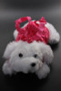 BELLA STUFFED ANIMAL PUPPY SHAPE HANDBAGS FUCHSIA