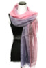 Pink & Lavender Wrap, Shawl, Scarf, Beach Cover-Up 24" X 70"+5" Oblong.