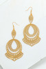 Intricate detail large four layer filagree stamping earrings