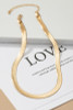 High quality brass herringbone chain necklace