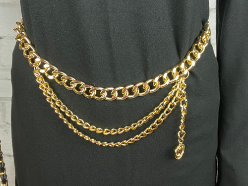 Layered Fashion Metal Chain BELT 45"