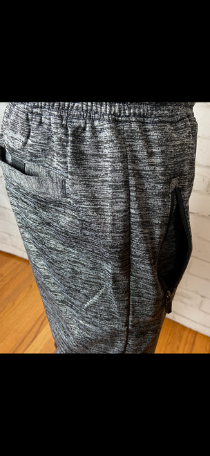 Men's gray and black premium quality hooded track suit/jogger set.