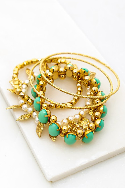 Set of five bracelets