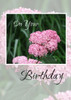 On Your Birthday (Hydrangea) - KJV Scripture Greeting Card - 5X7