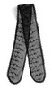 Prayer Veil - Black Lace - Daisy Chain - 3 1/2" - Straight