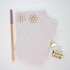 Gold Flower - Chunky Notepad by EB Design