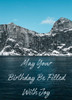 May Your Birthday Be Filled With Joy - KJV Scripture Cards by Andy Knobloch