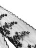 Prayer Veil - Black Lace - Willow Garland - 3 1/4" - Straight