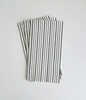 Classic Black Pinstripe - Rectangle Guest Towel Napkins - 8 x 4" (16/pkg)