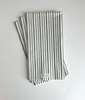 Classic Black Pinstripe - Rectangle Guest Towel Napkins - 8 x 4" (16/pkg)