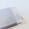Wildflower Gray Floral Sticky Notes by Pearls of Parchment
