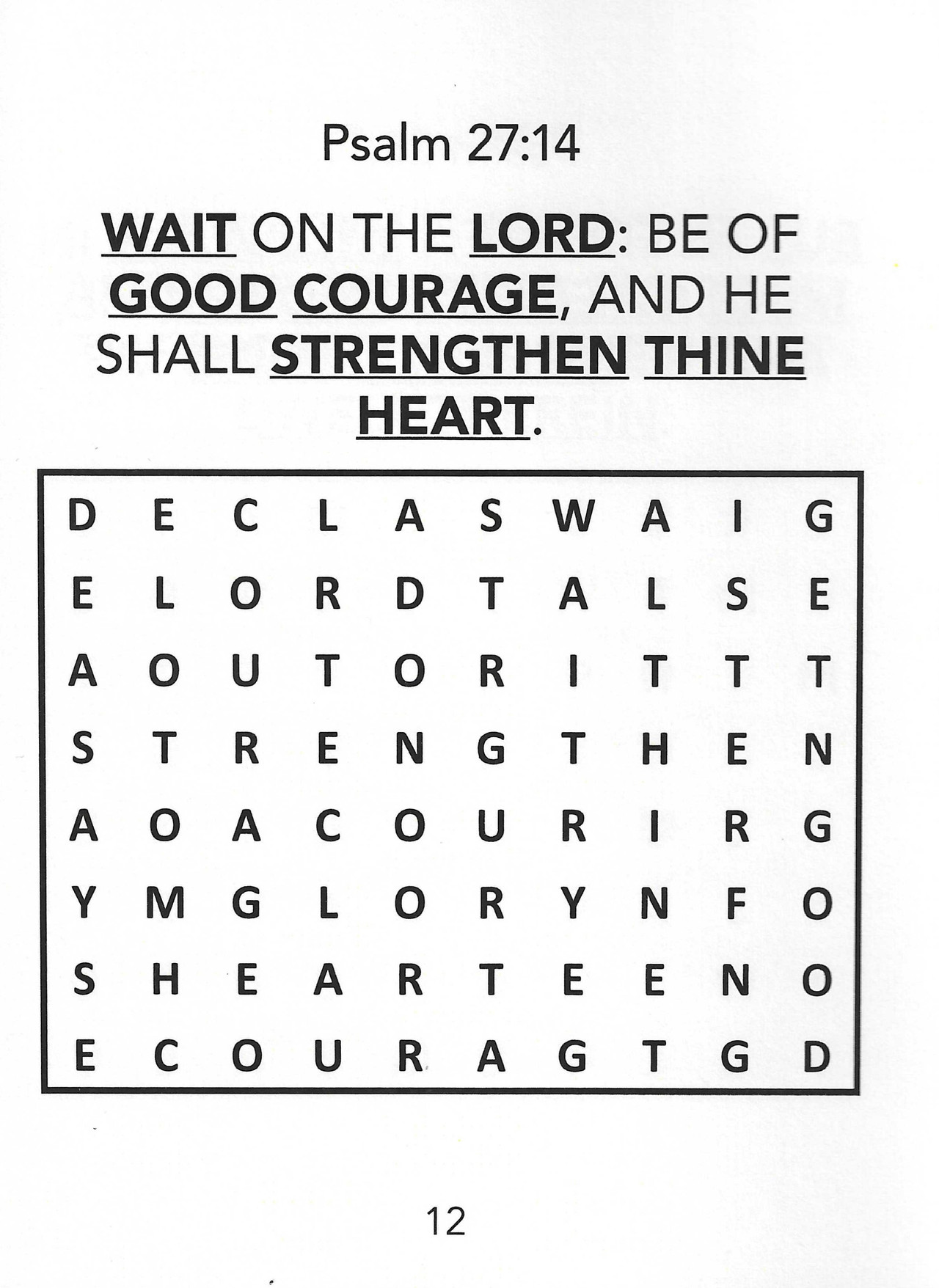 Mini Encouraging Word Search Puzzles - Melt the Heart