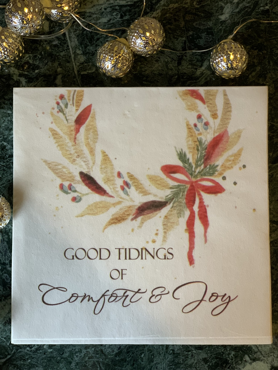 Good Tidings of Comfort & Joy - Luncheon Napkins