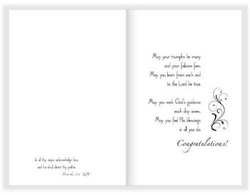 On Your Graduation - 5" x 7" KJV Greeting Card 56