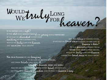 Long For Heaven - Wall Canvas by Prints of Peace