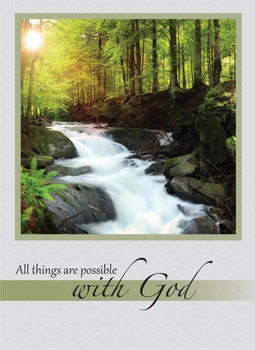 KJV Boxed Cards - Get Well, Waterfalls by Heartwarming Thought