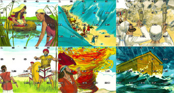 Sticker Puzzles - Old Testament Bible Stories, Set of 6 Sticker Puzzles - Old Testament Bible Stories, Set of 6