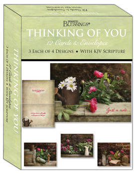 KJV Boxed Cards - Thinking of You, Florally Yours