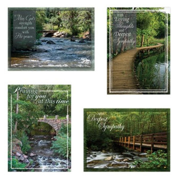 KJV Boxed Cards -Sympathy, Mountain Streams