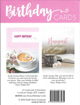 Boxed Cards -Birthday, Latte Love 