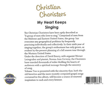 My Heart Keeps Singing CD by Christian Choristers