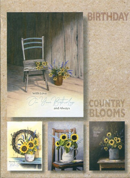 KJV Boxed Cards - Birthday, Country Blooms by Heartwarming Thoughts