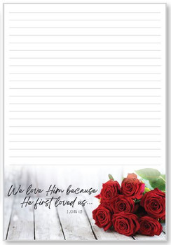 Roses - Stationery Pad - by Heartwarming Thoughts