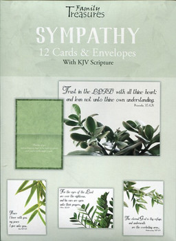 KJV Boxed Cards -Sympathy, Plants