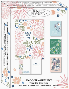 KJV Boxed Cards - Encouragement, Hope Blossoms by Shared Blessings
