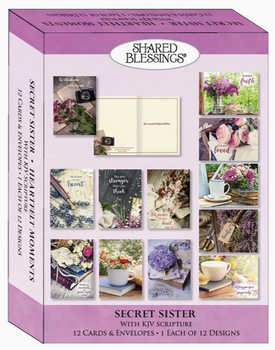 KJV Boxed Cards - Secret Sister, Heartfelt Moments by Shared Blessings