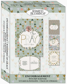 KJV Boxed Cards - Encouragement, Whispers of Grace by Shared Blessings